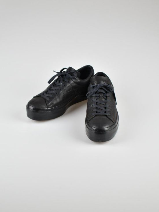 Converse One Star Platform Ox, Gr.41, schwarz, Leder - 2ND STORY