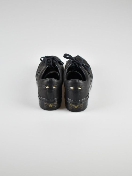 Converse One Star Platform Ox, Gr.41, schwarz, Leder - 2ND STORY
