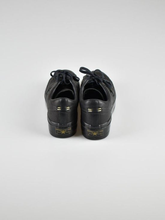 Converse One Star Platform Ox, Gr.41, schwarz, Leder - 2ND STORY