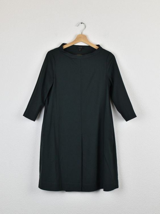 COS Kleid, dunkelgrün, Gr.34/36, 96% Wolle - Kleid - 2ND STORY