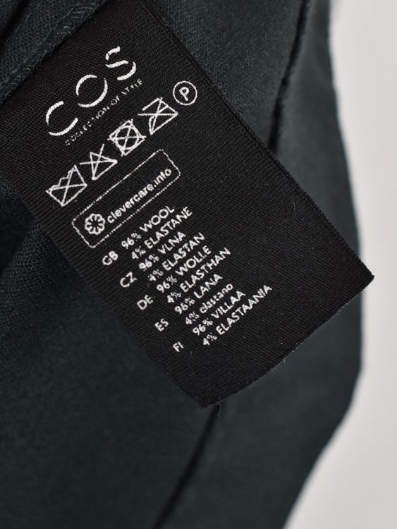 COS Kleid, dunkelgrün, Gr.34/36, 96% Wolle - Kleid - 2ND STORY