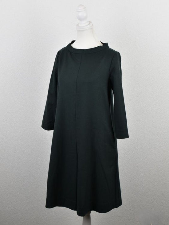 COS Kleid, dunkelgrün, Gr.34/36, 96% Wolle - Kleid - 2ND STORY