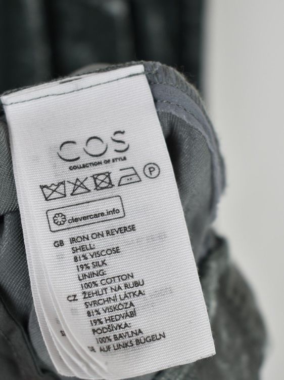 COS Kleid, Samtoptik, Gr.34, Viskose & Seide - Kleid - 2ND STORY