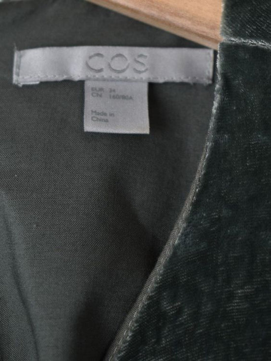 COS Kleid, Samtoptik, Gr.34, Viskose & Seide - Kleid - 2ND STORY