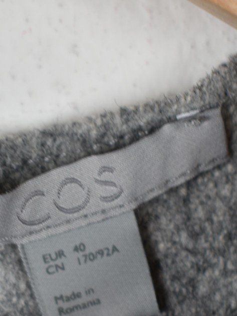 COS Pullunder Gr.40, 78% Wolle, grau