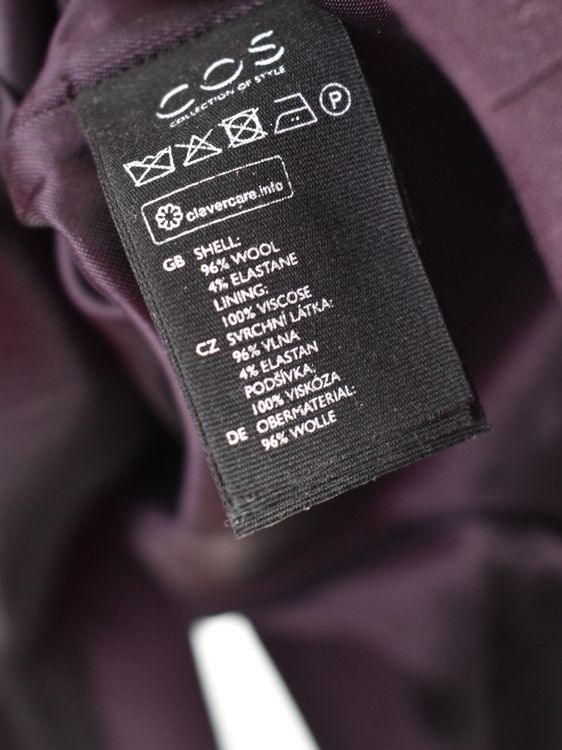 COS Wollrock, aubergine, Gr.38 - 2ND STORY