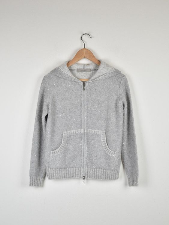 D. EXTERIOR Strickjacke mit Kapuze, Gr.XS/S, neuwertig - 2ND STORY