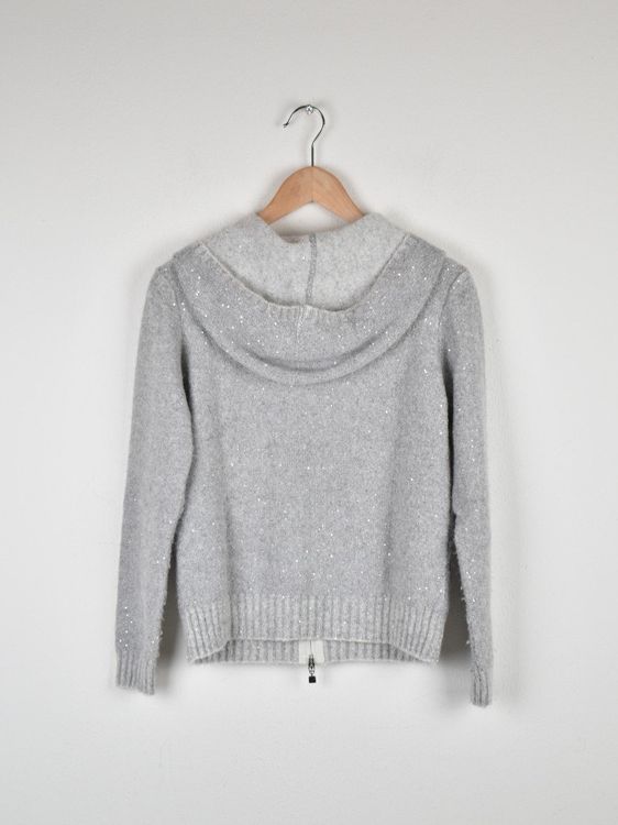 D. EXTERIOR Strickjacke mit Kapuze, Gr.XS/S, neuwertig - 2ND STORY