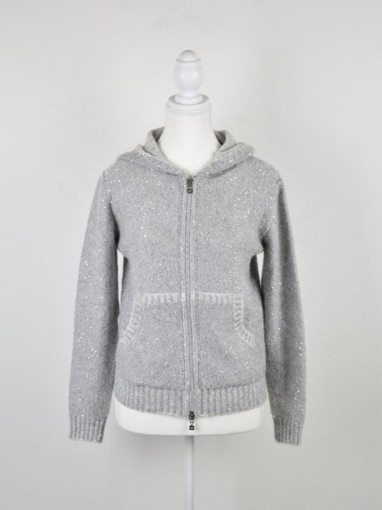 D. EXTERIOR Strickjacke mit Kapuze, Gr.XS/S, neuwertig - 2ND STORY