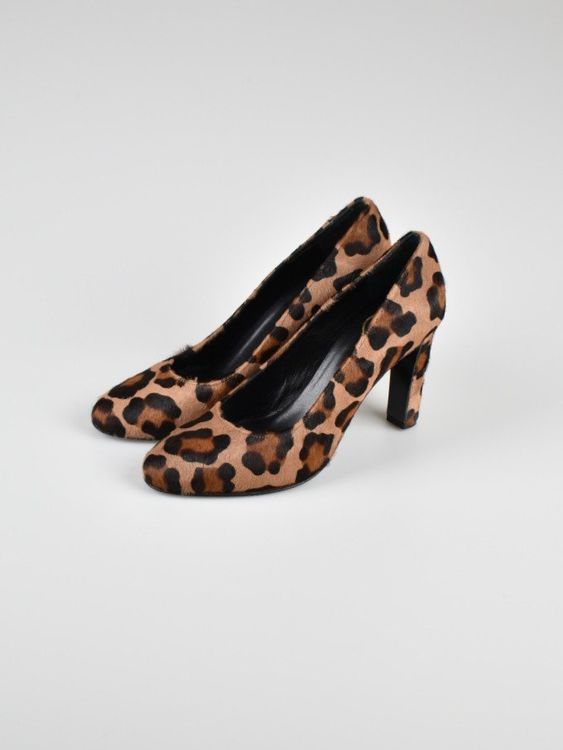 Day Pumps, Fell Animalprint, Gr.39, neuwertig