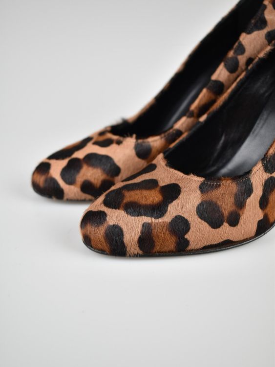 Day Pumps, Fell Animalprint, Gr.39, neuwertig