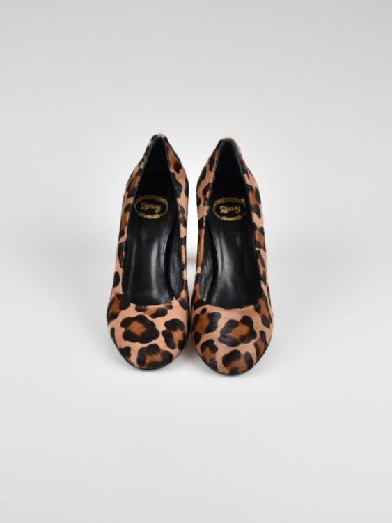 Day Pumps, Fell Animalprint, Gr.39, neuwertig