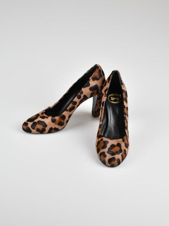 Day Pumps, Fell Animalprint, Gr.39, neuwertig