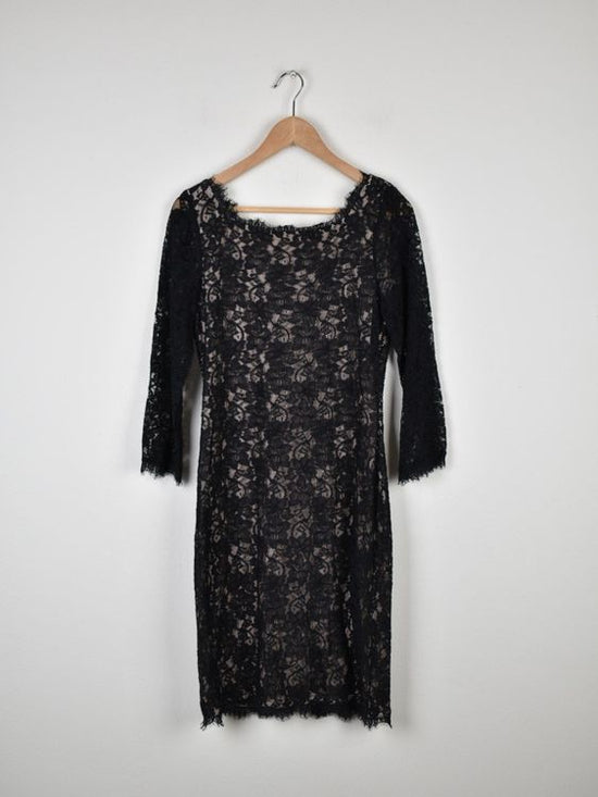 Diane von Furstenberg Spitzenkleid Gr.40/42 (US12), schwarz