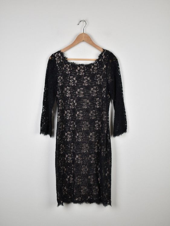 Diane von Furstenberg Spitzenkleid Gr.40/42 (US12), schwarz