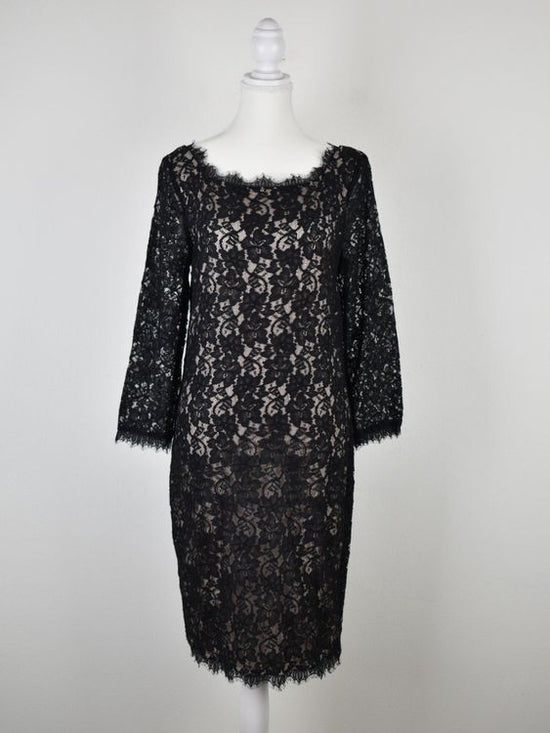 Diane von Furstenberg Spitzenkleid Gr.40/42 (US12), schwarz