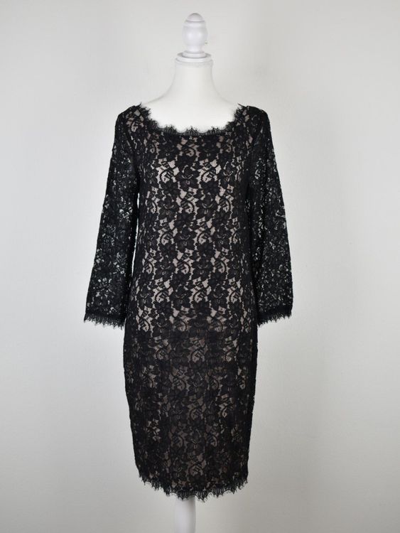 Diane von Furstenberg Spitzenkleid Gr.40/42 (US12), schwarz