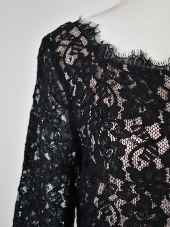 Diane von Furstenberg Spitzenkleid Gr.40/42 (US12), schwarz