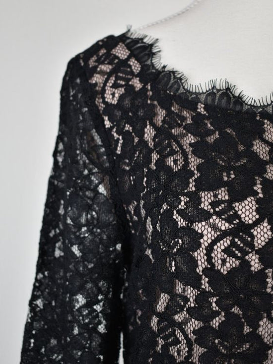 Diane von Furstenberg Spitzenkleid Gr.40/42 (US12), schwarz
