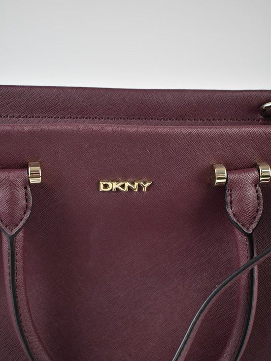 DKNY Hand/Umhängetasche, neuwertig, burgundy - Handtasche - 2ND STORY