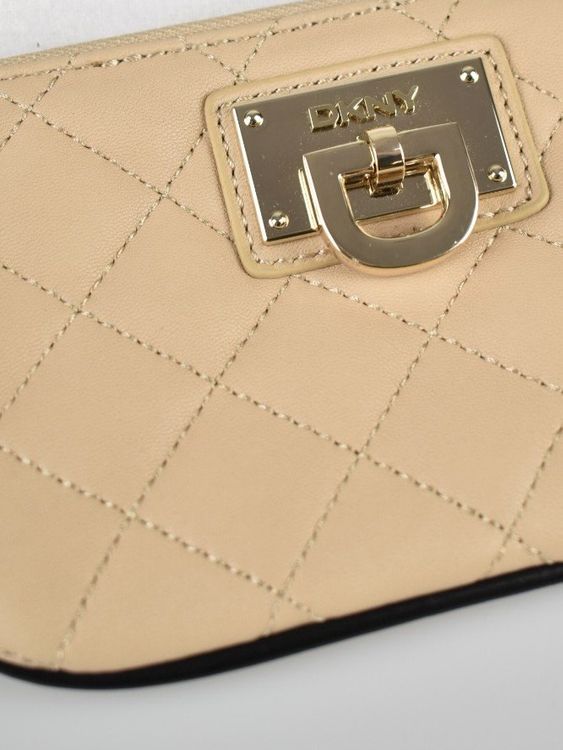 DKNY kleine Handgelenk Tasche / Clutch / Geldbörse, Leder