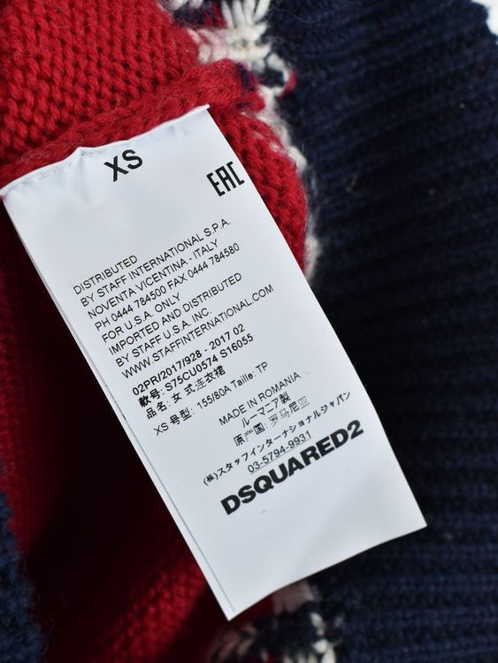 Dsquared2 Strickpullover o. Minikleid, Gr.XS, 93% Wolle - Pullover - 2ND STORY