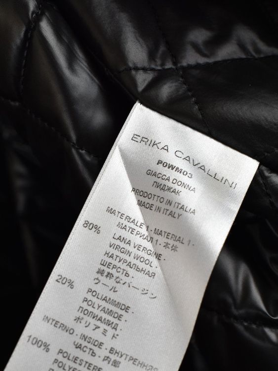 Erika Cavallini Jacke, Gr.34-38 (IT40) oversized, 80% Wolle - Jacke - 2ND STORY
