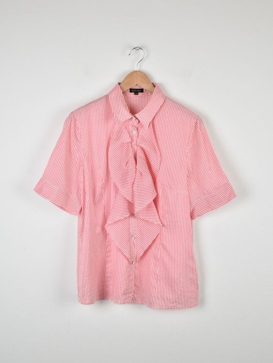 Escada Kurzarm Bluse Gr.38/40, Seide & Baumwolle - 2ND STORY