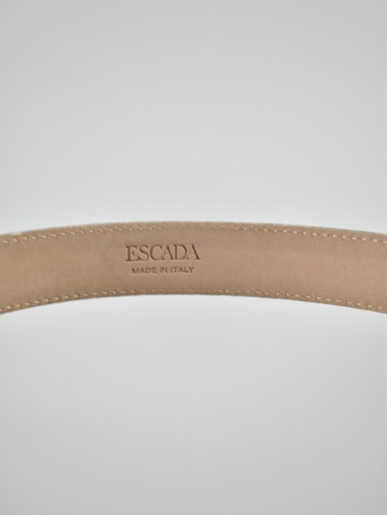 Escada Ledergürtel Silber/Glitzer Gr.70