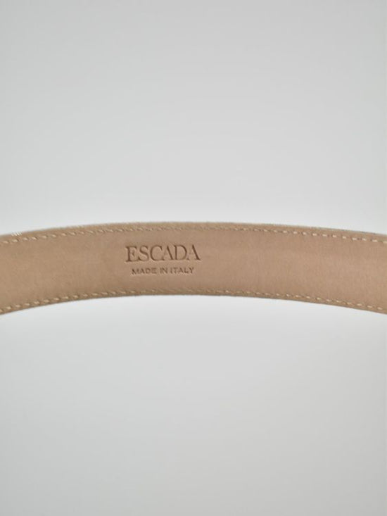 Escada Ledergürtel Silber/Glitzer Gr.70