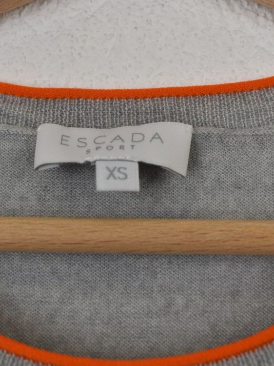 Escada Strickshirt, neuwertig, Gr.XS, 100% Schurwolle - Pullover - 2ND STORY