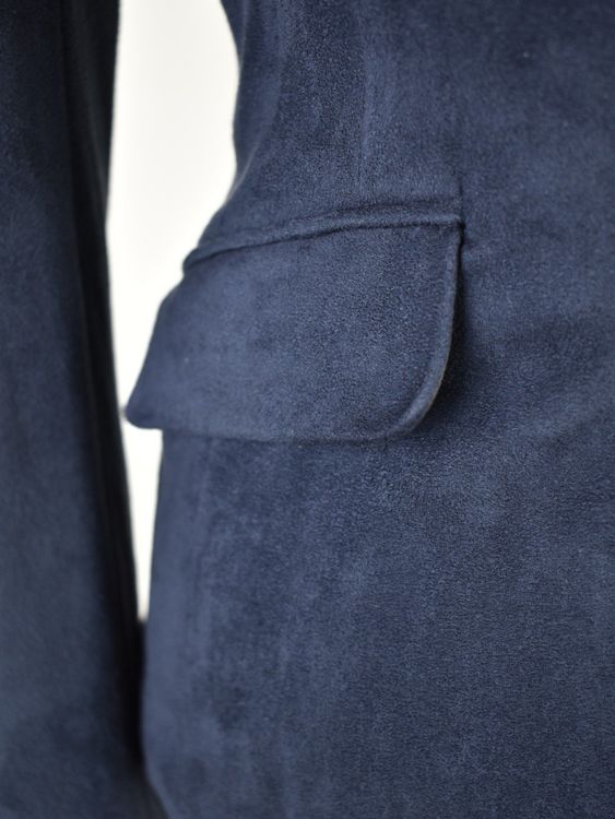 Esprit Blazer, Gr.32/34, dunkelblau, Wildlederoptik