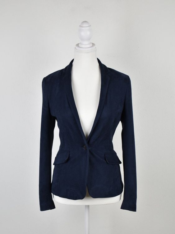 Esprit Blazer, Gr.32/34, dunkelblau, Wildlederoptik