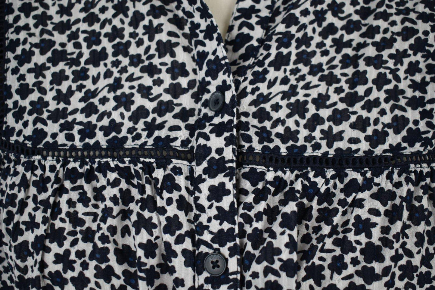 Esprit Bluse Gr.XS 100% Baumwolle - 3