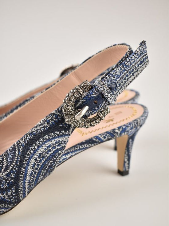 Etro Slingback Pumps Gr.39, neuwertig