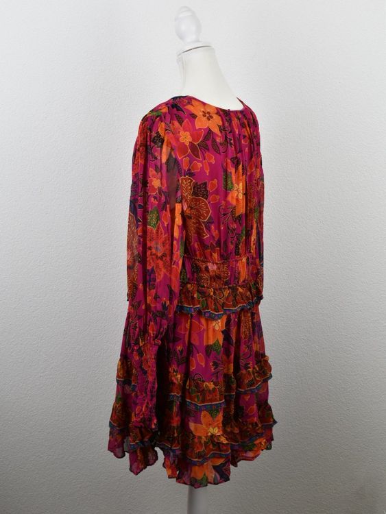 Farm Rio Tropical Tapestry Chiffon Minikleid, Gr.L, Viskose - Kleid - 2ND STORY