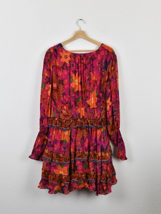 Farm Rio Tropical Tapestry Chiffon Minikleid, Gr.L, Viskose - Kleid - 2ND STORY