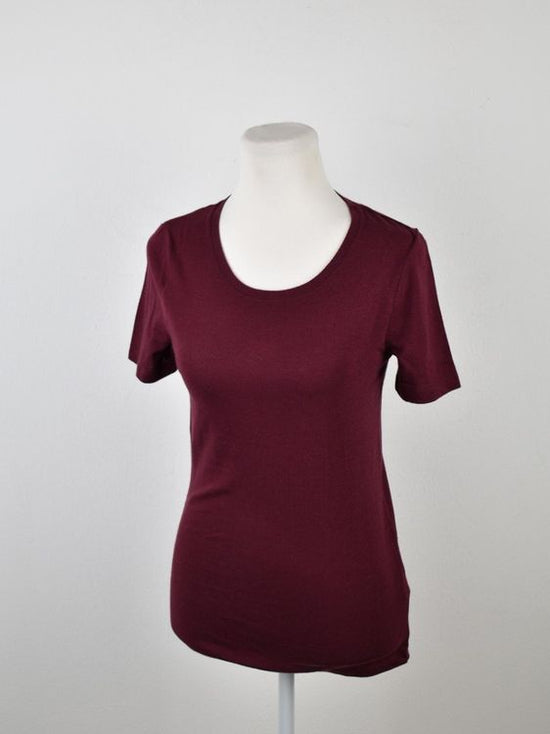 Fogal, feiner Kurzarm Pullover Gr.S Baumwolle/Kaschmir