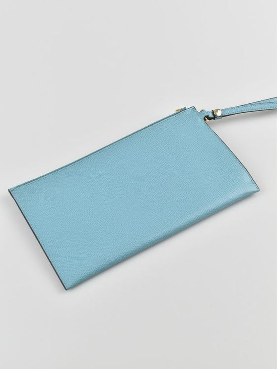 Furla Clutch/Mäppchen, hellblau, Leder, neuwertig - clutch - 2ND STORY