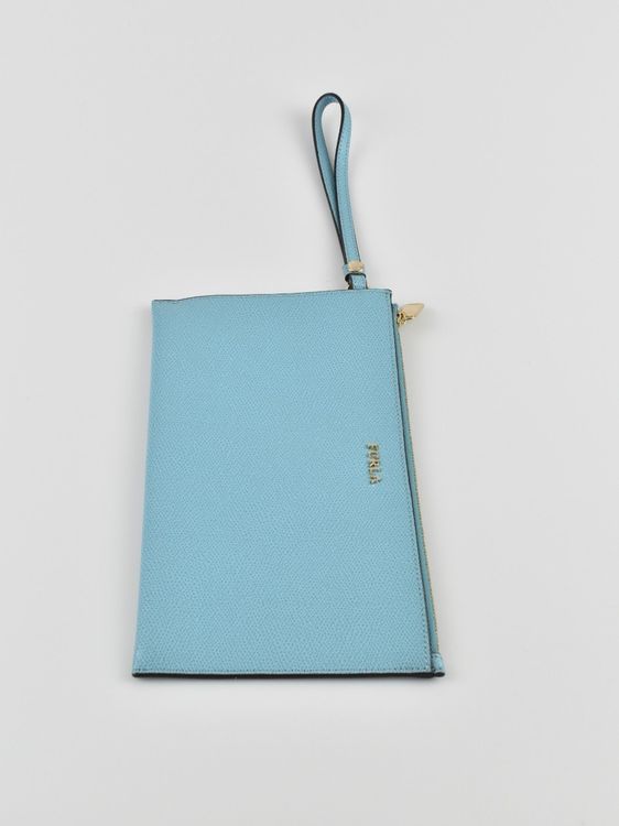 Furla Clutch/Mäppchen, hellblau, Leder, neuwertig - clutch - 2ND STORY