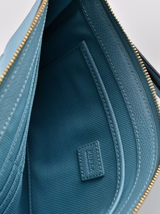 Furla Clutch/Mäppchen, hellblau, Leder, neuwertig - clutch - 2ND STORY