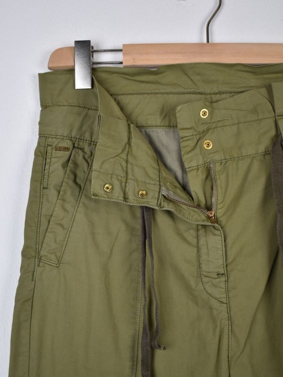 G-Star Stoffhose Gr.28, ungetragen, Baumwolle, olivgrün