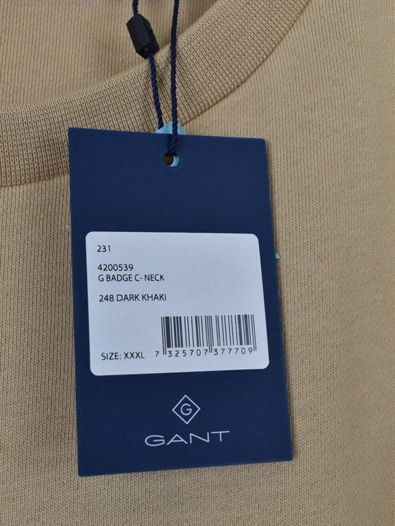 Gant G Badge C-Neck Sweatshirt, neu, Gr.3XL - Pullover - 2ND STORY