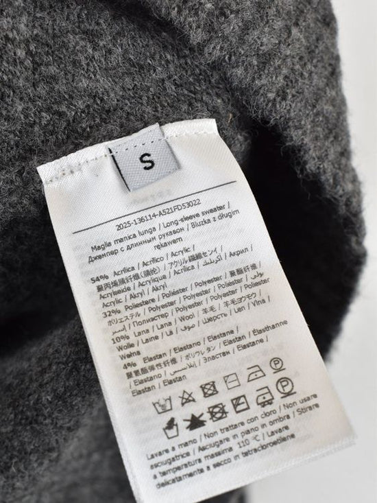Gaudi Strickpullover mit Pailletten, grau, Gr.S-M - Pullover - 2ND STORY