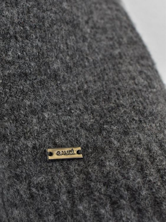 Gaudi Strickpullover mit Pailletten, grau, Gr.S-M - Pullover - 2ND STORY