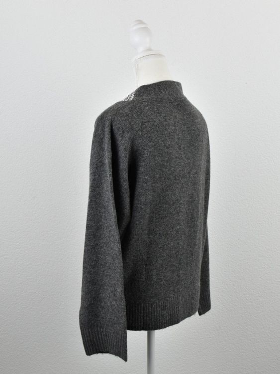 Gaudi Strickpullover mit Pailletten, grau, Gr.S-M - Pullover - 2ND STORY