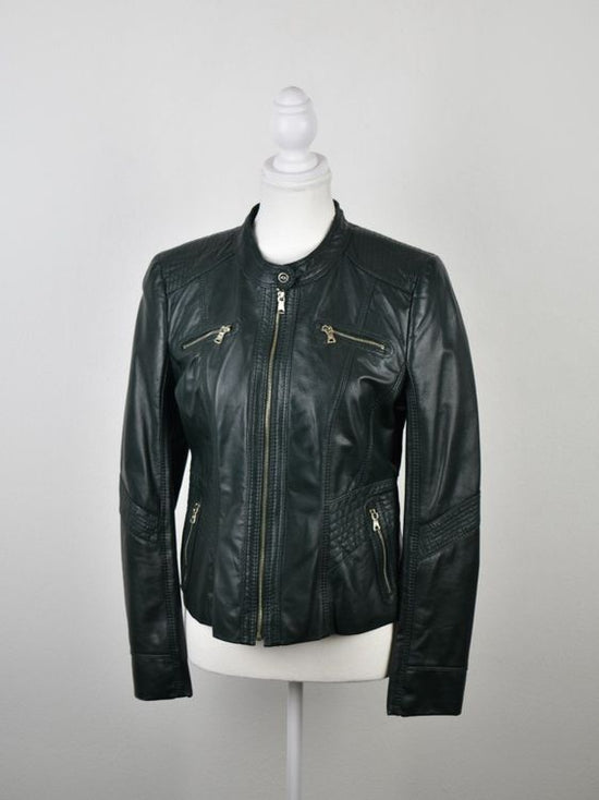 Gerry Weber Lederjacke, dunkelgrün, Gr.36, ungetragen - Lederjacke - 2ND STORY