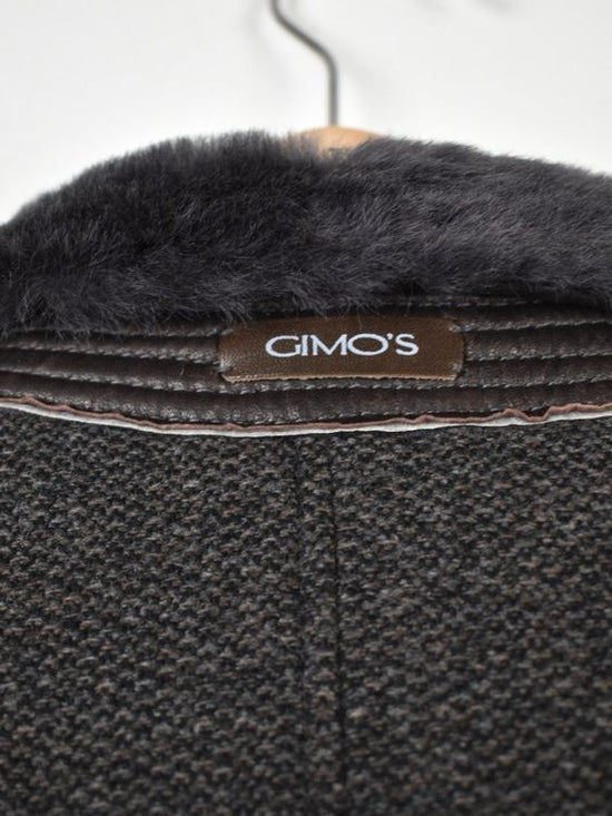 Gimo's Winterjacke Gr.54, mit Leder & Lammfell, neuwertig
