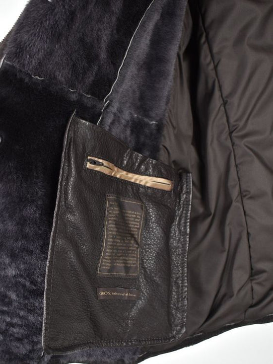 Gimo's Winterjacke Gr.54, mit Leder & Lammfell, neuwertig