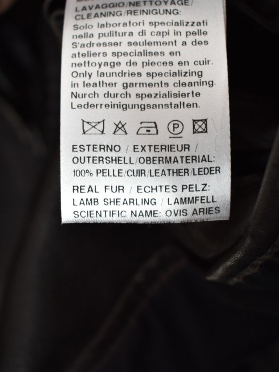 Gimo's Winterjacke Gr.54, mit Leder & Lammfell, neuwertig